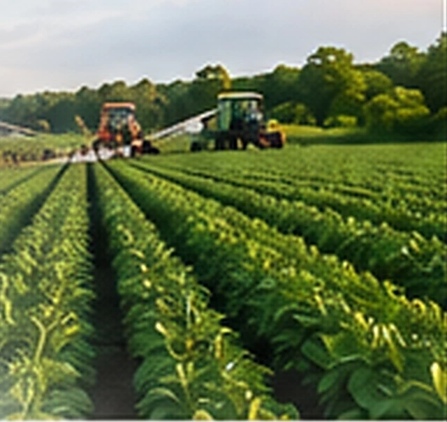 Green agricultural fields representing GIS Agri and Food Systems