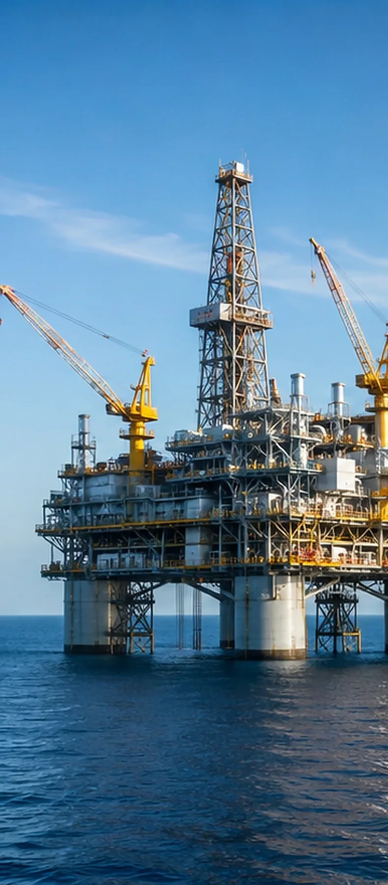Offshore energy infrastructure representing GIS Energy and Resources
